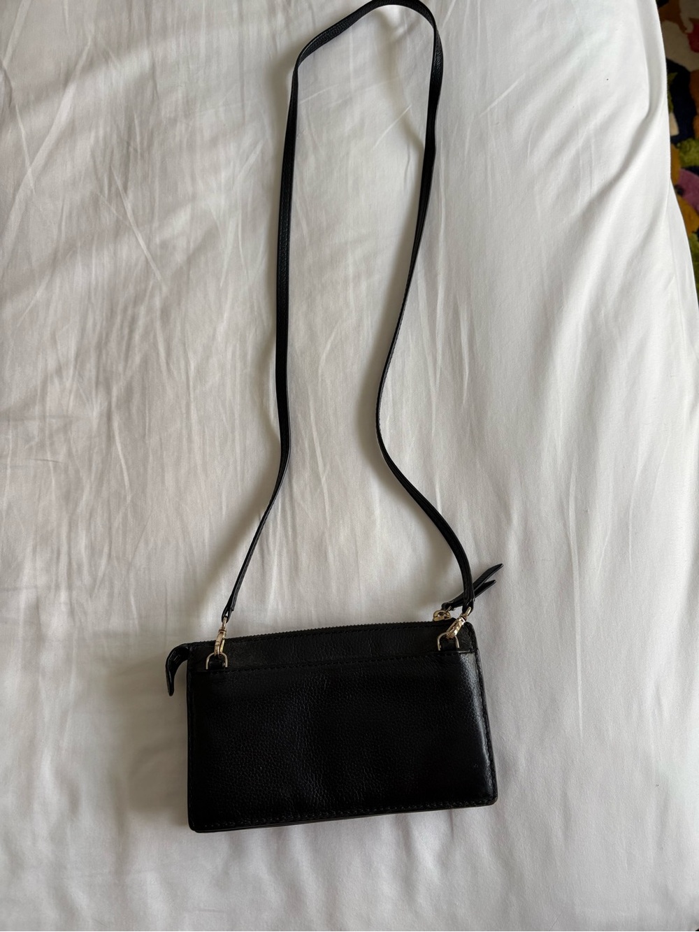 kate spade Black Pebbled Leather Crossbody Wallet - Picture 2 of 3